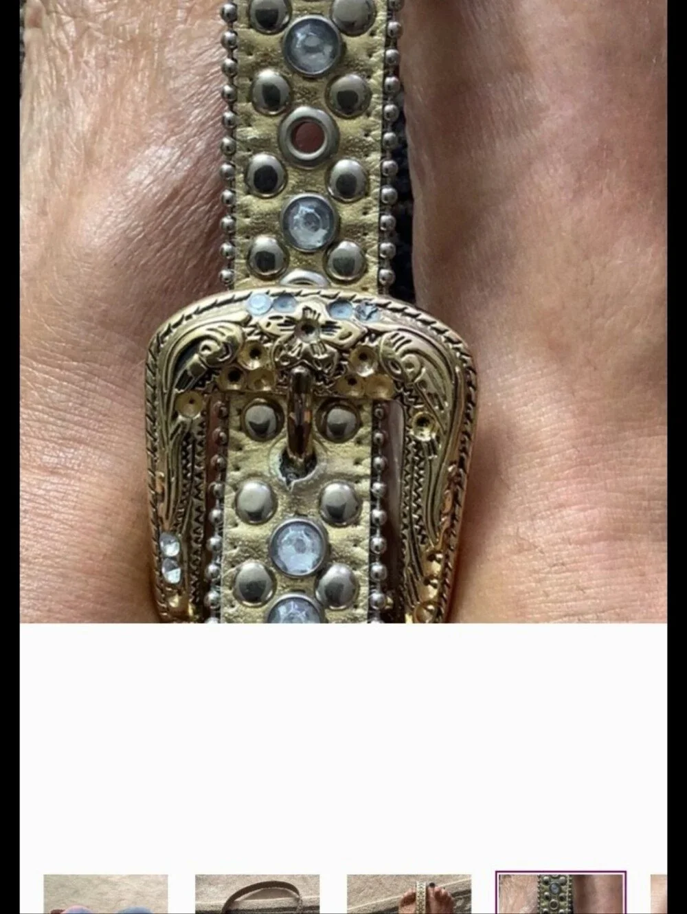 Gold Belt With Stones SM30
